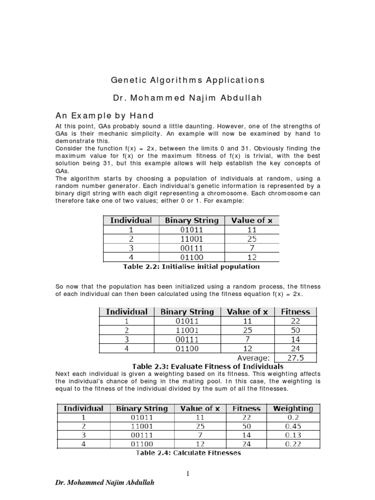 An Example by Hand | PDF | Hybrid (Biology) | Randomness