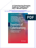 Textbook Frontiers of Cyberlearning Emerging Technologies For Teaching and Learning J Michael Spector Ebook All Chapter PDF