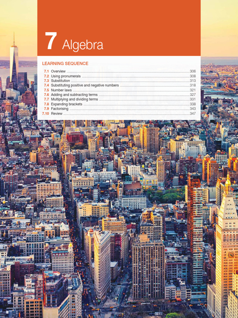 C 07 Algebra | PDF | Algebra | Multiplication