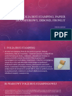 Lekcja 5 i 6 Folia hot-stamping, papier transferowy, dibond,fronlit