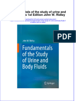 Textbook Fundamentals of The Study of Urine and Body Fluids 1St Edition John W Ridley Ebook All Chapter PDF