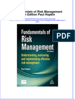 Textbook Fundamentals of Risk Management Fifth Edition Paul Hopkin Ebook All Chapter PDF