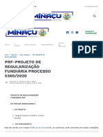 PRF-PROJETO DE REGULARIZAÇÃO FUNDIÁRIA PROCESSO 5360_2020 - Prefeitura de Minaçu