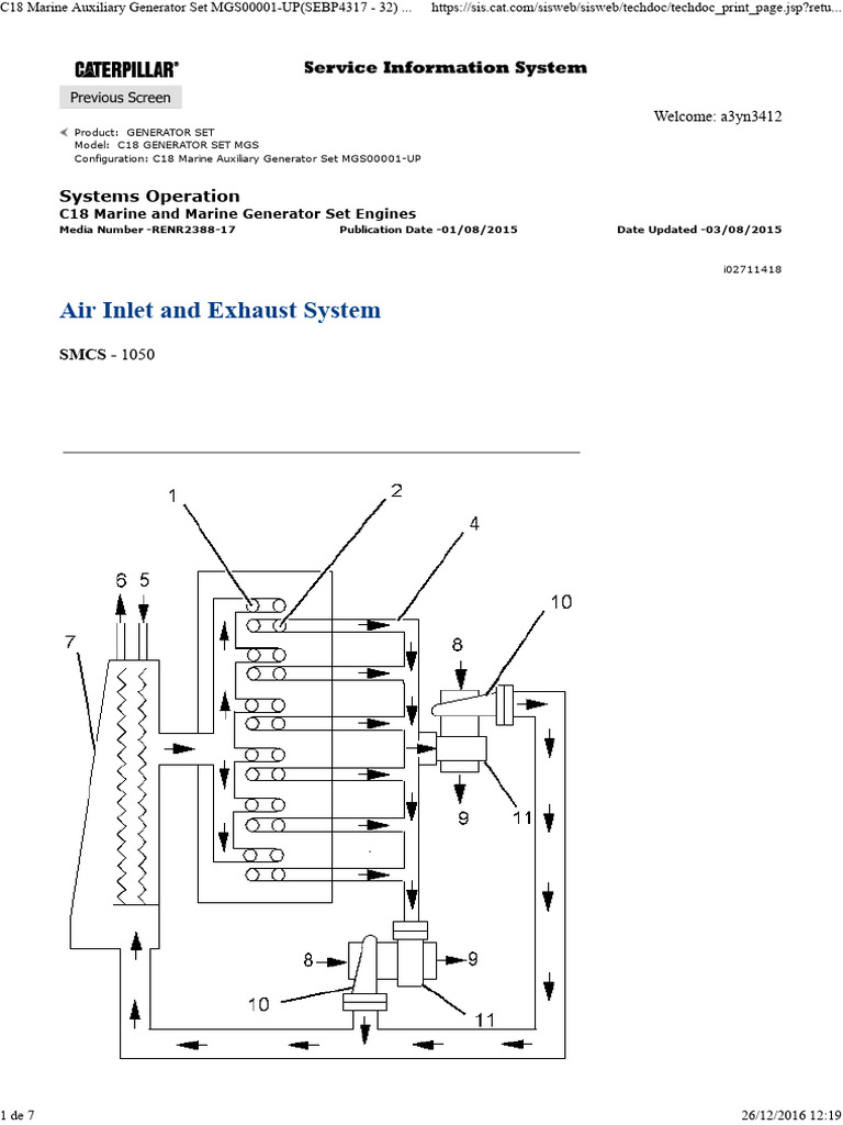 C18 Generator Set Air Inlet & Exhaust System | PDF | Internal ...
