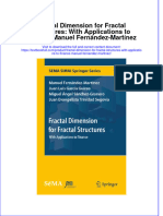 PDF Fractal Dimension For Fractal Structures With Applications To Finance Manuel Fernandez Martinez Ebook Full Chapter