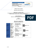 M17 Gestión de Compras P01 Gestión de La Planificación y Preparación de Las Compras S03 Preparación de La Contratación Versión: 1.0 Página:1 de 6