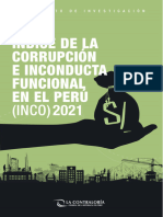 Incidencia de La Corrupción e Inconducta Funcional, 2021