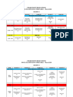 Grade 11 Mock Examination Timetable 2024