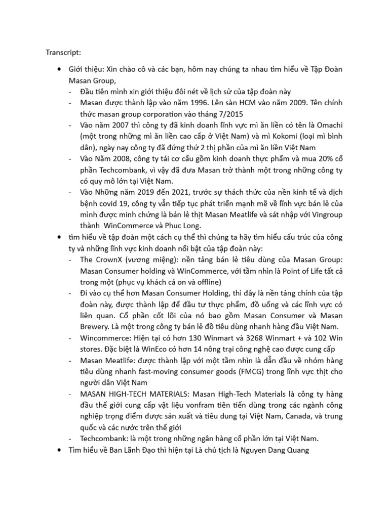 Transcript | PDF