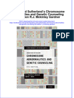 Textbook Gardner and Sutherlands Chromosome Abnormalities and Genetic Counseling 5Th Edition R J Mckinlay Gardner Ebook All Chapter PDF