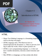 Chapter 2 - Introduction To HTML