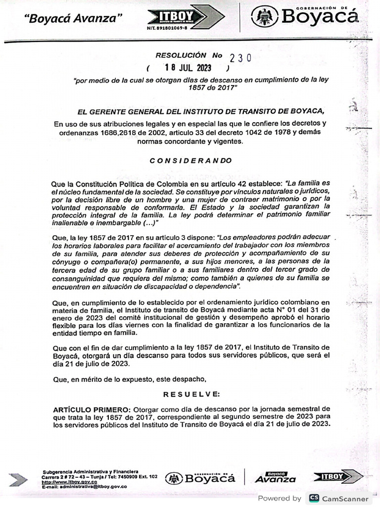 Resolución 230 Del 18 de Julio Del 2023 | PDF