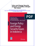 Textbook Foreign Policy and Energy Security Issues in Indonesia 1St Edition Athiqah Nur Alami Ebook All Chapter PDF