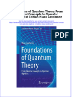 Full Chapter Foundations of Quantum Theory From Classical Concepts To Operator Algebras 1St Edition Klaas Landsman 2 PDF