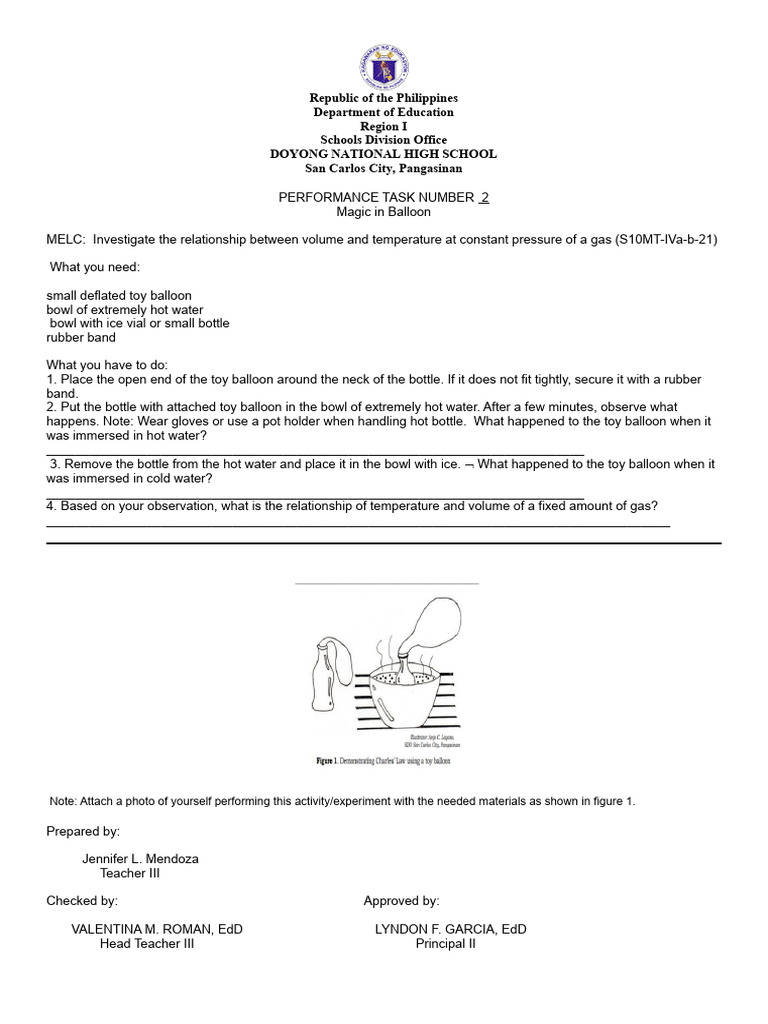 Science Performance Tasks Overview | PDF | Gases | Biomolecules