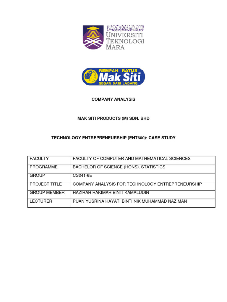 Tech Entrepreneurship Case Study | PDF | Curry | Spice