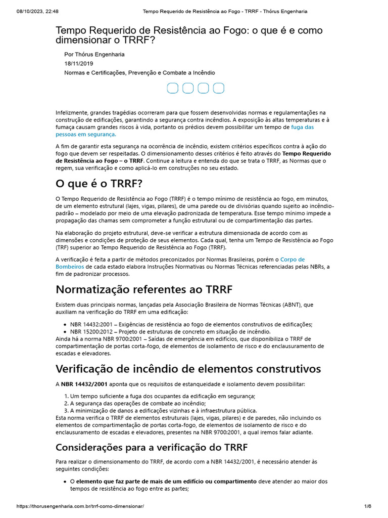 O que é TRRF e como dimensioná-lo? | PDF | Resistência dos materiais ...