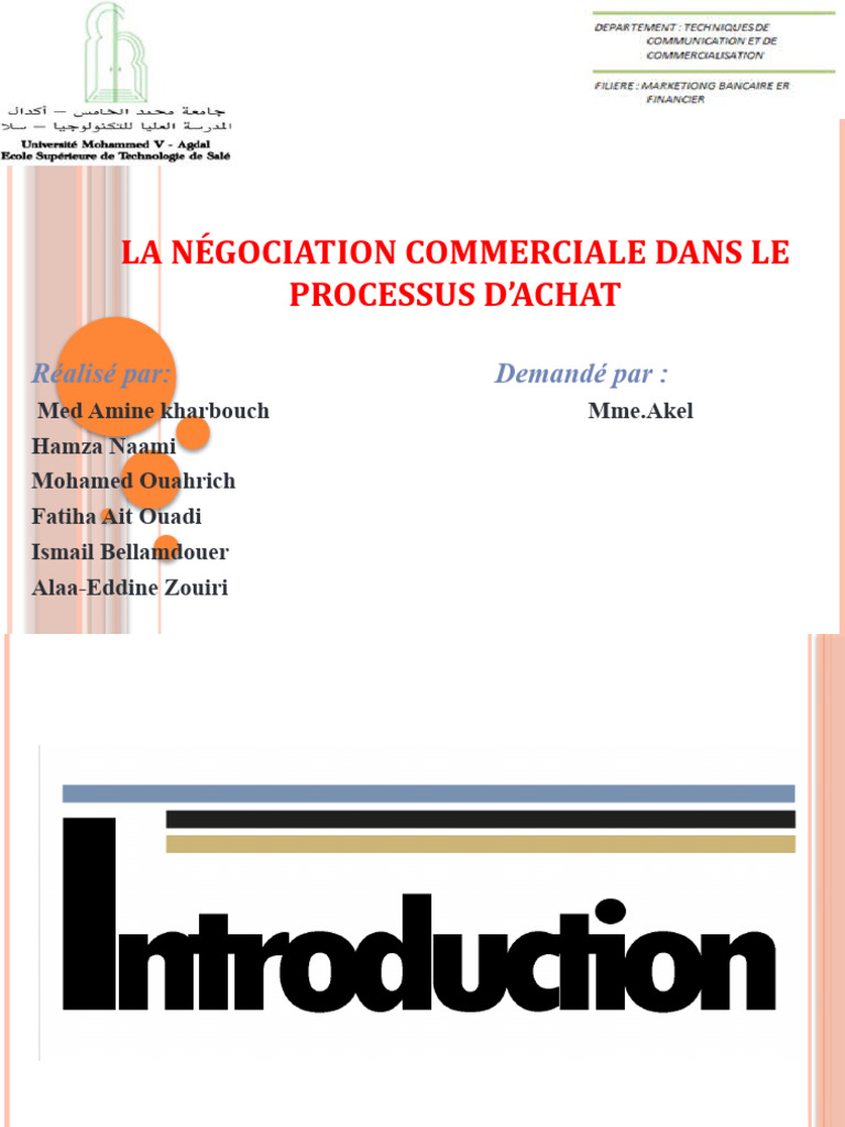 Négociation Commerciale dans l'Achat | PDF | Négociation | Offre et demande