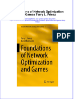 Download textbook Foundations Of Network Optimization And Games Terry L Friesz ebook all chapter pdf 