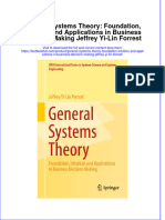 Download textbook General Systems Theory Foundation Intuition And Applications In Business Decision Making Jeffrey Yi Lin Forrest ebook all chapter pdf 