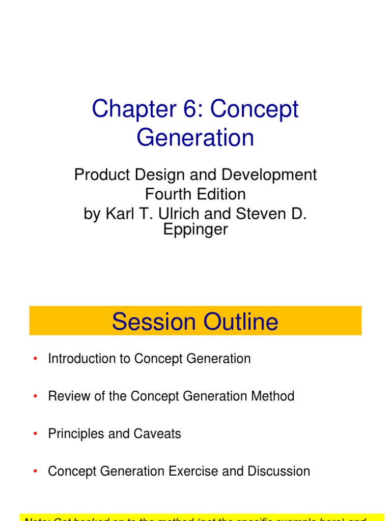 Concept Generation in Product Design | PDF | Rope | Concept