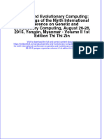 Download textbook Genetic And Evolutionary Computing Proceedings Of The Ninth International Conference On Genetic And Evolutionary Computing August 26 28 2015 Yangon Myanmar Volume Ii 1St Edition Thi Thi Zin ebook all chapter pdf 