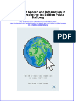Textbook Freedom of Speech and Information in Global Perspective 1St Edition Pekka Hallberg Ebook All Chapter PDF