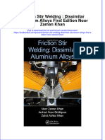 Textbook Friction Stir Welding Dissimilar Aluminium Alloys First Edition Noor Zaman Khan Ebook All Chapter PDF