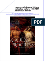 PDF God and Progress Religion and History in British Intellectual Culture 1845 1914 First Edition Bennett Ebook Full Chapter