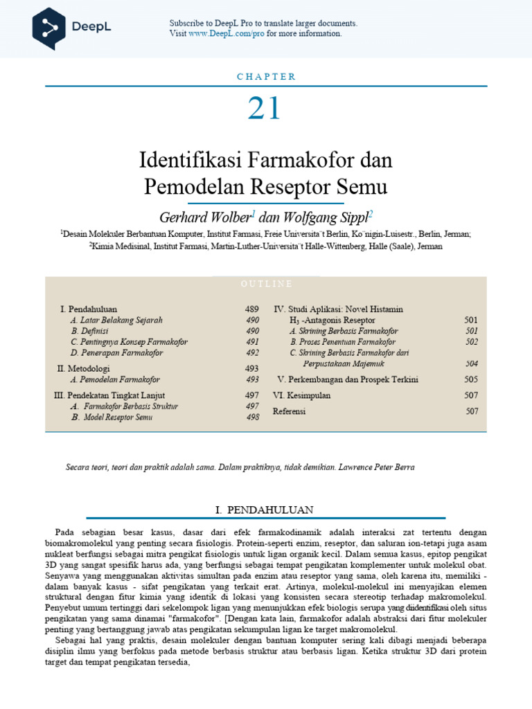 Definisi dan Aplikasi Farmakofor | PDF