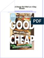 PDF Good and Cheap Eat Well On 4 Day Brown Ebook Full Chapter