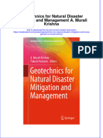 Download pdf Geotechnics For Natural Disaster Mitigation And Management A Murali Krishna ebook full chapter 