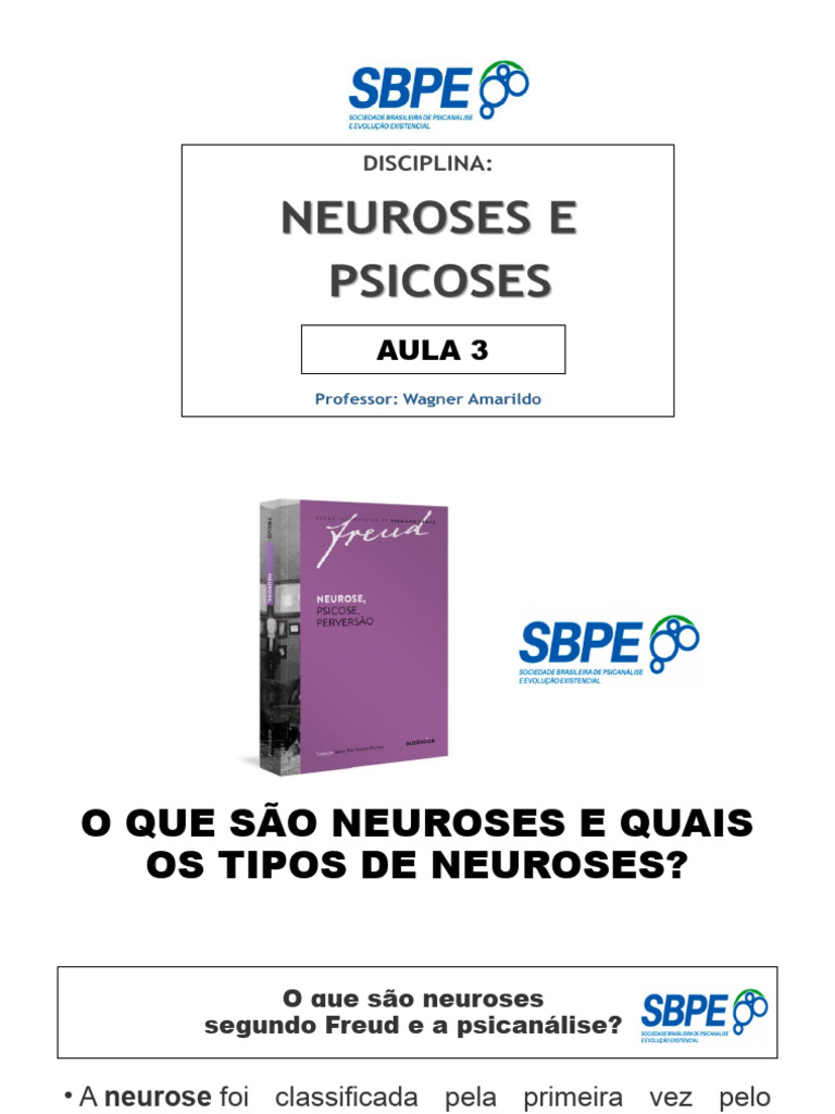 Tipos de Neuroses na Psicanálise | PDF | Histeria | Teoria Psicanalítica