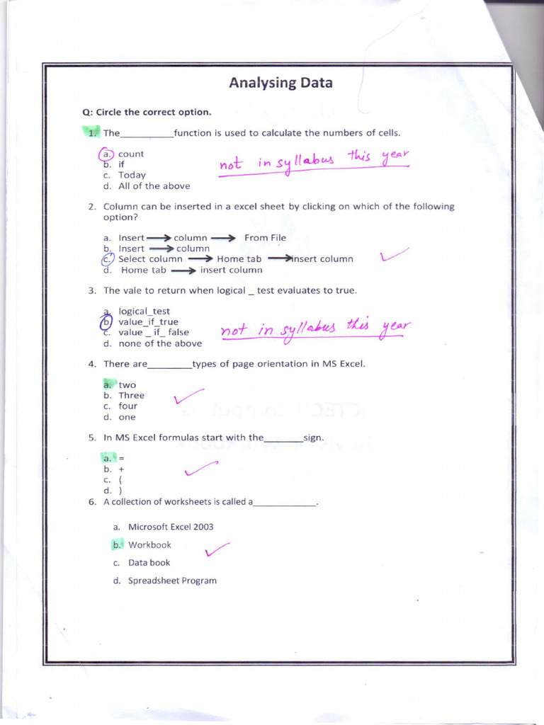 Answrs Computing Workbook Class 5 Pdf