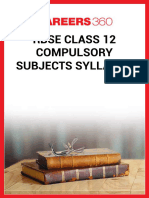 RBSE Class 12 Compulsory Subjects Syllabus