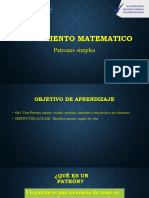 patron simple pensamiento matematico