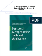 Download textbook Functional Metagenomics Tools And Applications 1St Edition Trevor C Charles ebook all chapter pdf 