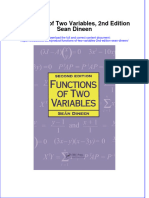 Download textbook Functions Of Two Variables 2Nd Edition Sean Dineen ebook all chapter pdf 