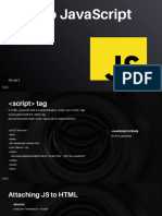 Intro To JavaScript Slides