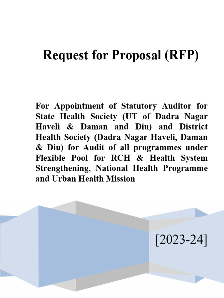 RFP 5 SPM 123 | PDF | Audit | Auditor's Report