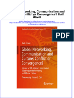 Download textbook Global Networking Communication And Culture Conflict Or Convergence Halit Unver ebook all chapter pdf 