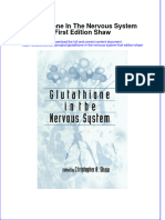 Textbook Glutathione in The Nervous System First Edition Shaw Ebook All Chapter PDF