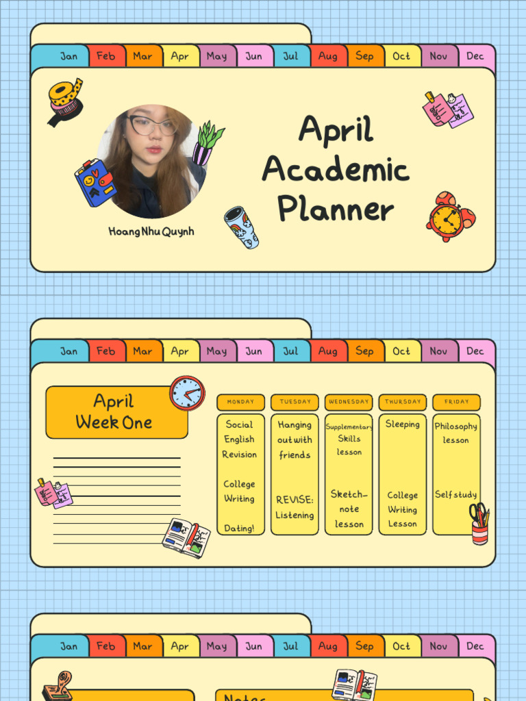 April Study and Social Schedule | PDF