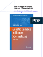 PDF Genetic Damage in Human Spermatozoa Elisabetta Baldi Ebook Full Chapter