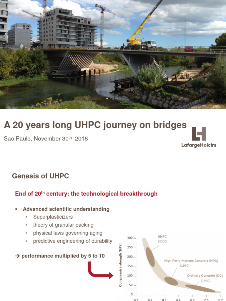 A 20 Years Long UHPC Journey On Bridges | PDF | Concrete | Materials
