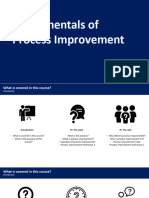 Fundamentals of Process Improvement