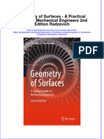 Download pdf Geometry Of Surfaces A Practical Guide For Mechanical Engineers 2Nd Edition Radzevich ebook full chapter 