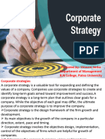 Corporate Strategy Unit II