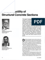 Flexural Ductility of Structural Concrete Sections