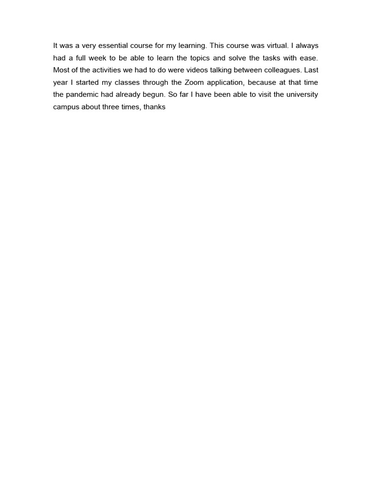 Essential Virtual Learning Experience | PDF